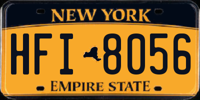 NY license plate HFI8056
