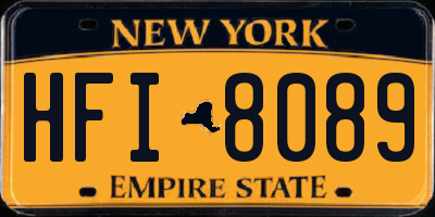 NY license plate HFI8089