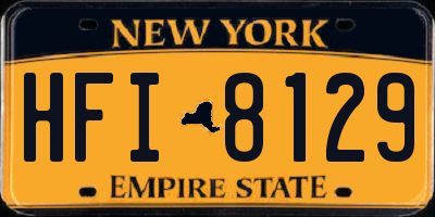 NY license plate HFI8129