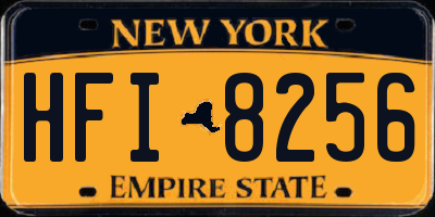NY license plate HFI8256