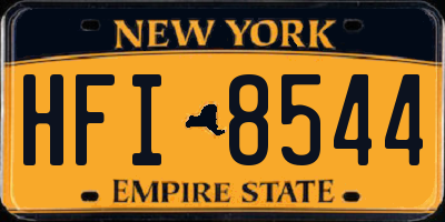 NY license plate HFI8544