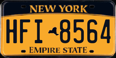 NY license plate HFI8564