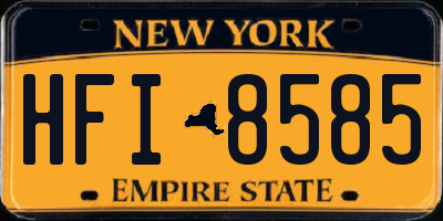 NY license plate HFI8585