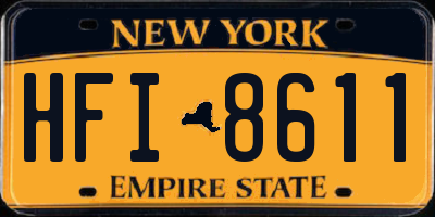 NY license plate HFI8611