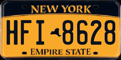 NY license plate HFI8628