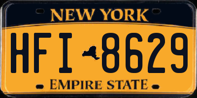 NY license plate HFI8629