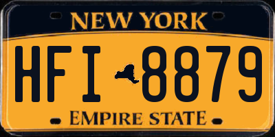 NY license plate HFI8879