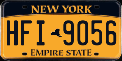 NY license plate HFI9056