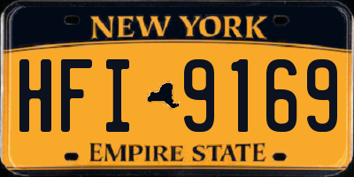 NY license plate HFI9169