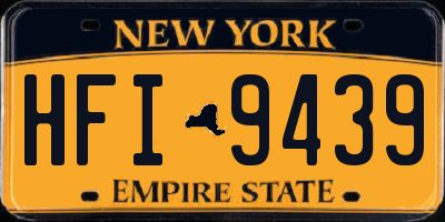NY license plate HFI9439