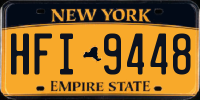NY license plate HFI9448