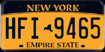 NY license plate HFI9465