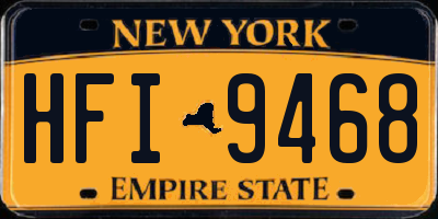 NY license plate HFI9468