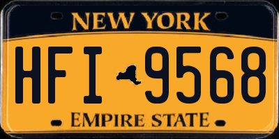 NY license plate HFI9568