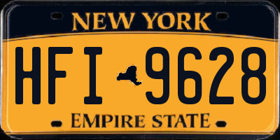 NY license plate HFI9628