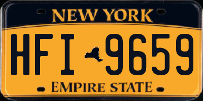 NY license plate HFI9659