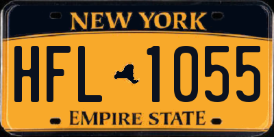 NY license plate HFL1055