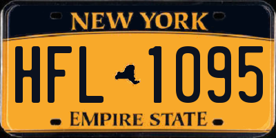 NY license plate HFL1095