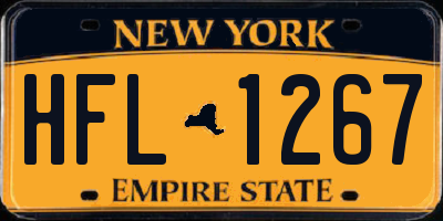 NY license plate HFL1267