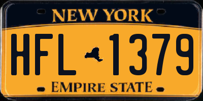 NY license plate HFL1379
