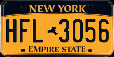 NY license plate HFL3056