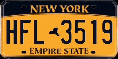NY license plate HFL3519
