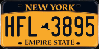 NY license plate HFL3895