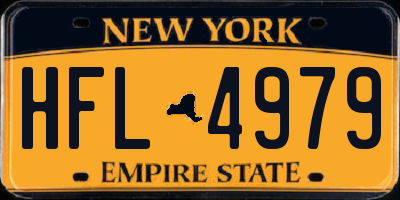 NY license plate HFL4979