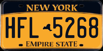 NY license plate HFL5268