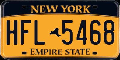NY license plate HFL5468