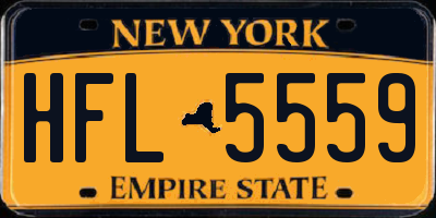 NY license plate HFL5559