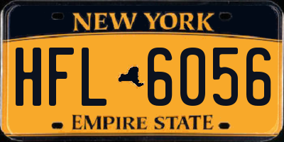 NY license plate HFL6056