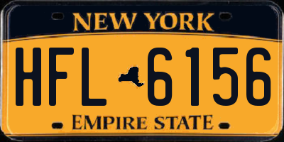 NY license plate HFL6156