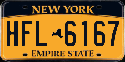 NY license plate HFL6167