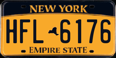 NY license plate HFL6176