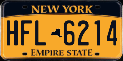 NY license plate HFL6214