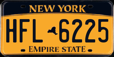 NY license plate HFL6225