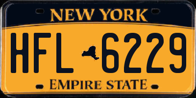 NY license plate HFL6229
