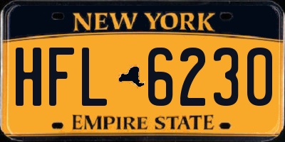 NY license plate HFL6230