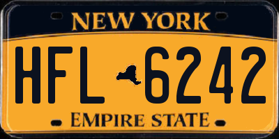 NY license plate HFL6242