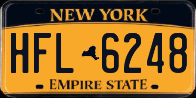 NY license plate HFL6248