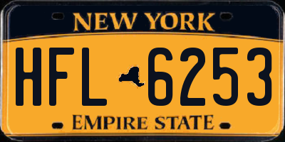 NY license plate HFL6253