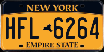 NY license plate HFL6264