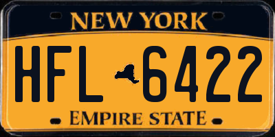 NY license plate HFL6422