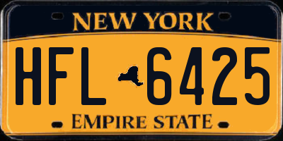 NY license plate HFL6425