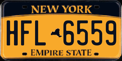 NY license plate HFL6559