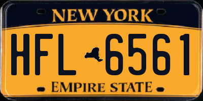 NY license plate HFL6561