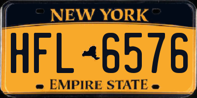NY license plate HFL6576
