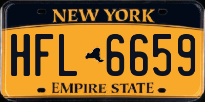 NY license plate HFL6659