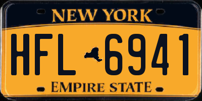 NY license plate HFL6941
